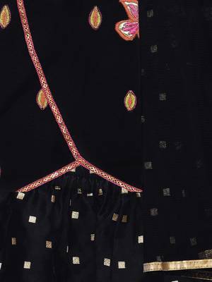 Black printed jaquard kids-tops 4