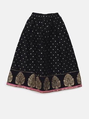 Black printed jaquard kids-tops 5