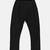 Black woven polyester kurta pyjama with nehru jacket for boys
