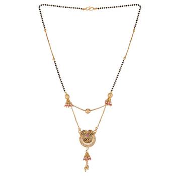 Gold diamond mangalsutra 3