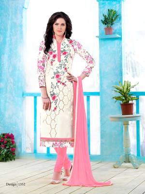 White Embroidered Faux Cotton Salwar 1