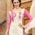 White Embroidered Faux Cotton Salwar