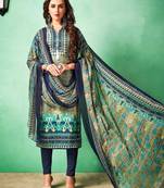Multicolor Printed Faux Cotton Salwar