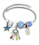 Chams Pandora Dream Catcher Star Blue Adjustable Bracelet for Women Girls