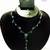 Blue flower necklace set