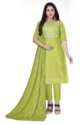 Light-green gotta patti chanderi salwar 1