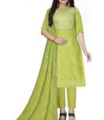Light-green gotta patti chanderi salwar
