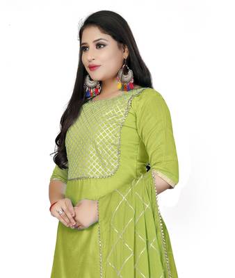 Light-green gotta patti chanderi salwar 2