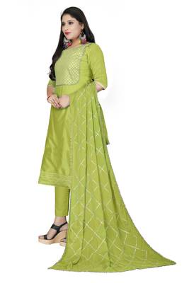 Light-green gotta patti chanderi salwar 4