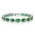 Emerald Green Studed AAA Austrian Crystal Cubic Zirconia Tennis Bracelet for Girls Women