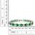Emerald Green Studed AAA Austrian Crystal Cubic Zirconia Tennis Bracelet for Girls Women
