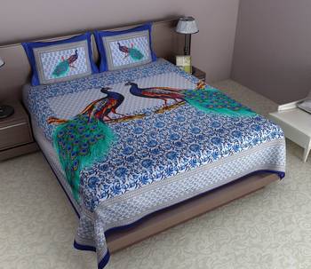 Multicolor Cotton Double Bedsheets 1