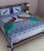Multicolor Cotton Double Bedsheets