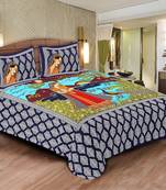 Multicolor Cotton Double Bedsheets