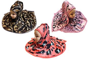Justkartit Organic Lycra Stretchable Outdoor Wear Printed Hijab Scarf Dupatta For Women (Pack Of 3) 1