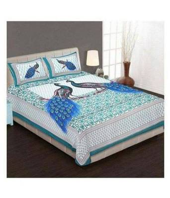 Multicolor Cotton Double Bedsheets 1
