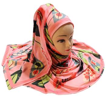 Justkartit Women'S Organic Lycra Stretchable Party Wear Printed Hijab Scarf Dupatta (Pack Of 3) 3