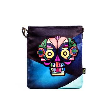 Blue Sling Bag - Techy Skull 1