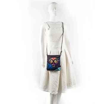 Blue Sling Bag - Techy Skull 5