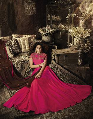 Pink embroidered banarasi salwar 2