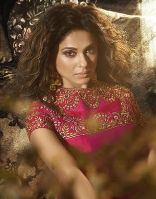 Pink embroidered banarasi salwar 3