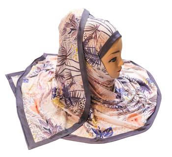 Justkartit Women'S Organic Jersey Stretchable Printed Hijab Scarf Dupatta (Pack Of 3) 3