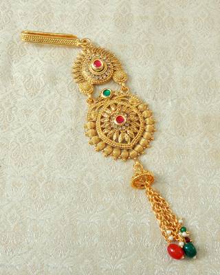 Lalso Designer Multicolour Gold Plated Kundan Single Juda Kamarband Waistbelt Hip Jewelry Wedding Festival - LSJ07_MG 1