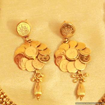 Gorgeous Temple Jewellery Coin Necklace 2