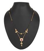 Pink diamond mangalsutra