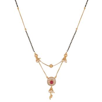 Pink diamond mangalsutra 3