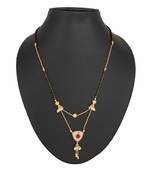 Pink diamond mangalsutra