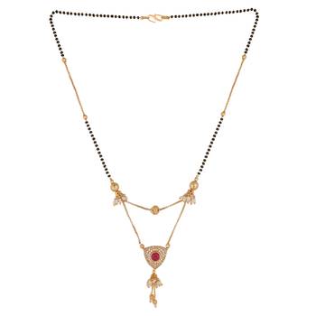 Pink diamond mangalsutra 2