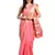 Kimisha Women's Peach Jacquard Cotton Silk Saree With Designer Pallu