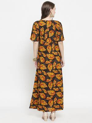 Black woven rayon kurtas-and-kurtis 3