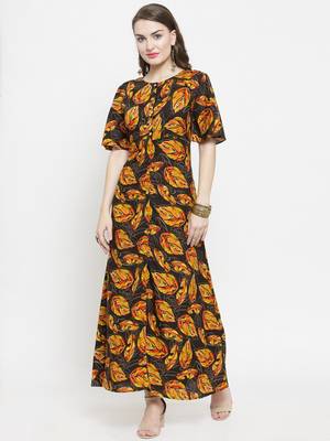 Black woven rayon kurtas-and-kurtis 4
