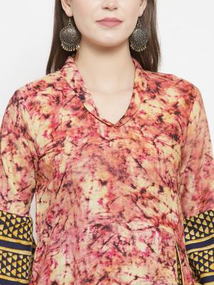 Wine woven rayon kurtas-and-kurtis 2