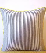 Black and White Striped Handloom  Designer Cushion Covers