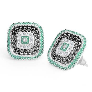 Blue diamond earrings 1