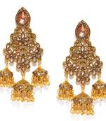 Yellow pearl earrings