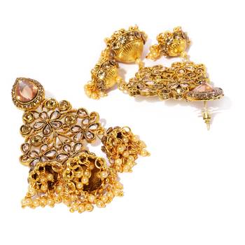 Yellow pearl earrings 3