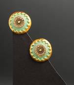 Blue diamond earrings