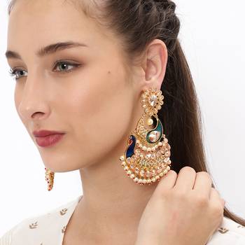 Blue diamond earrings 2