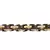 Surgical Stainless Steel 18K Gold Black Plated Geometric Bracelet for Men