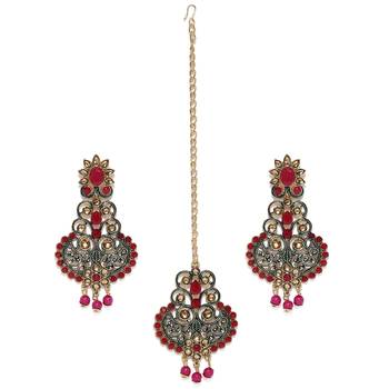Red diamond earrings 1