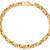 Surgical Stainless Steel 18K Gold Plated Geometric Bracelet for Men