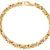 Surgical Stainless Steel 18K Gold Plated Geometric Bracelet for Men