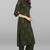 Janasya Janasya Women's Dark Green Rayon Kurta With Pant