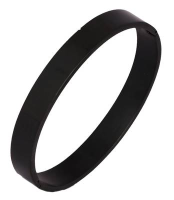 Surgical Stainless Steel Matte Black Oval Macho Kada Bracelet for Men 1