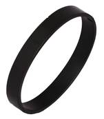 Surgical Stainless Steel Matte Black Oval Macho Kada Bracelet for Men