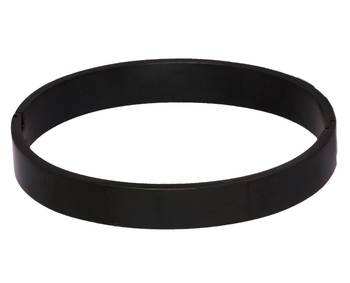 Surgical Stainless Steel Matte Black Oval Macho Kada Bracelet for Men 2